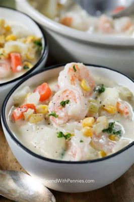  Clam Chowder: Una deliziosa crema di mare con il sapore robusto dei frutti di mare!